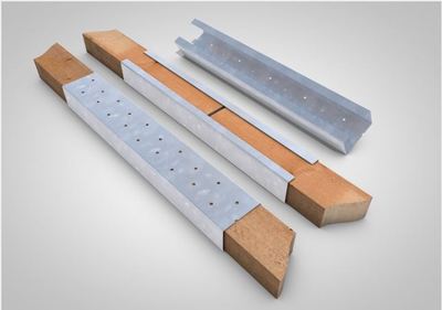 20 BRIEL Tectum Dachlatten Verlängerung Verbinder Überbrückung 40 x 60 mm  