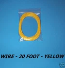 WIRE - 20 FOOT - 24 AWG - YELLOW - STRANDED - HOOK-UP