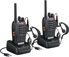 Rechargeable Walkie Talkies 1 Pair - Long Range Two Way Radios 16 Channel Handhe