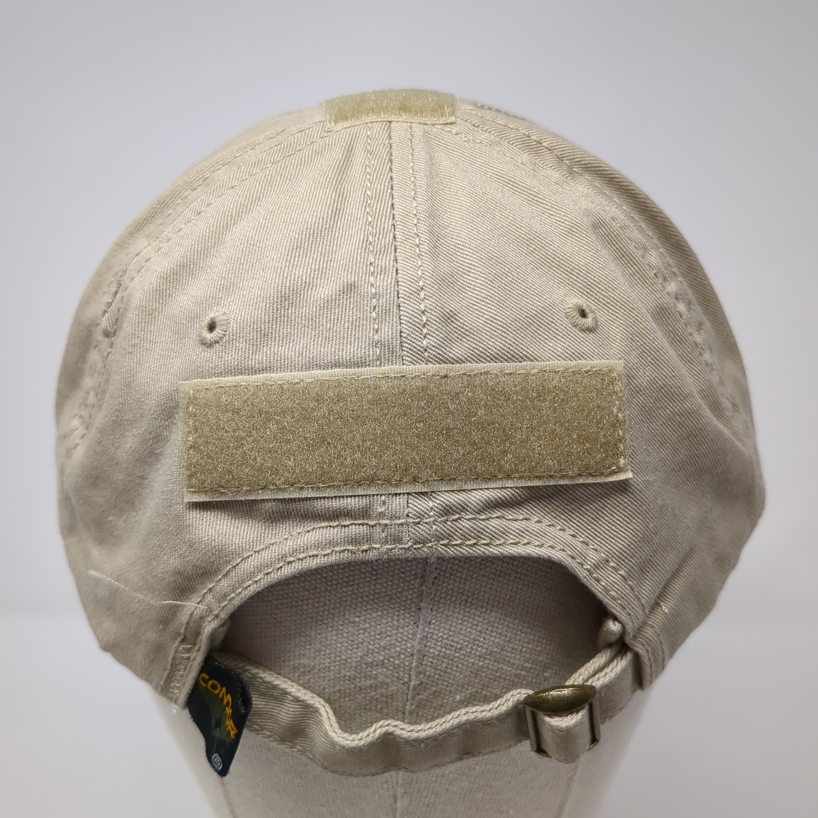 Patched Logo Slideback Baseball Cap Beige OS Adju… - image 6