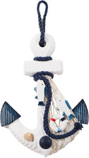 Nautical Wooden Anchor Wall Decor - Nautical Beach Ocean Wall Art Decor,Anchor D