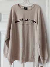Vintage Men  s Polo Jeans Co Ralph Lauren sweatshirt Logo.Size XXL .100 Cotton.