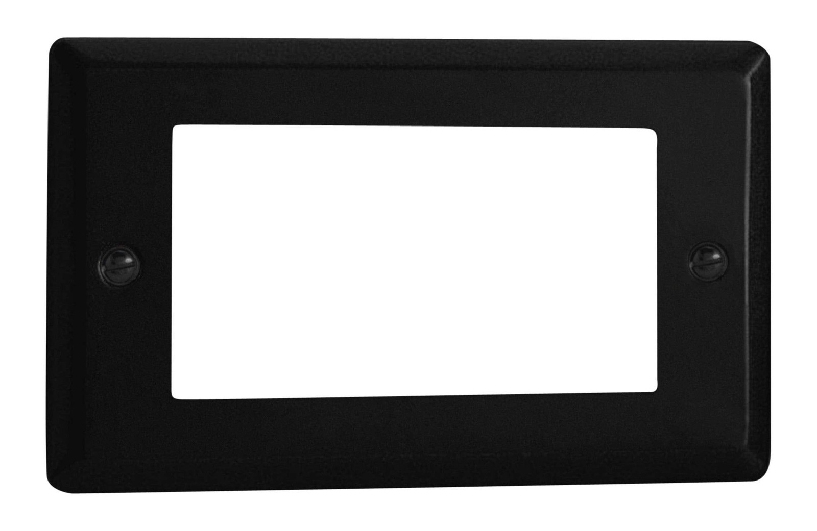 Varilight XYG4.MB Urban Matt Black DataGrid Twin Plate (4 DataGrid Spaces)