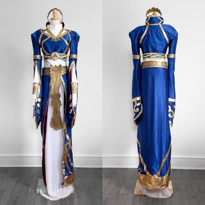princess zelda dress TLOZ Breath of the Wild Cosplay Costume Takerlama this dress boasts a double handmade botw zelda royal ceremony
