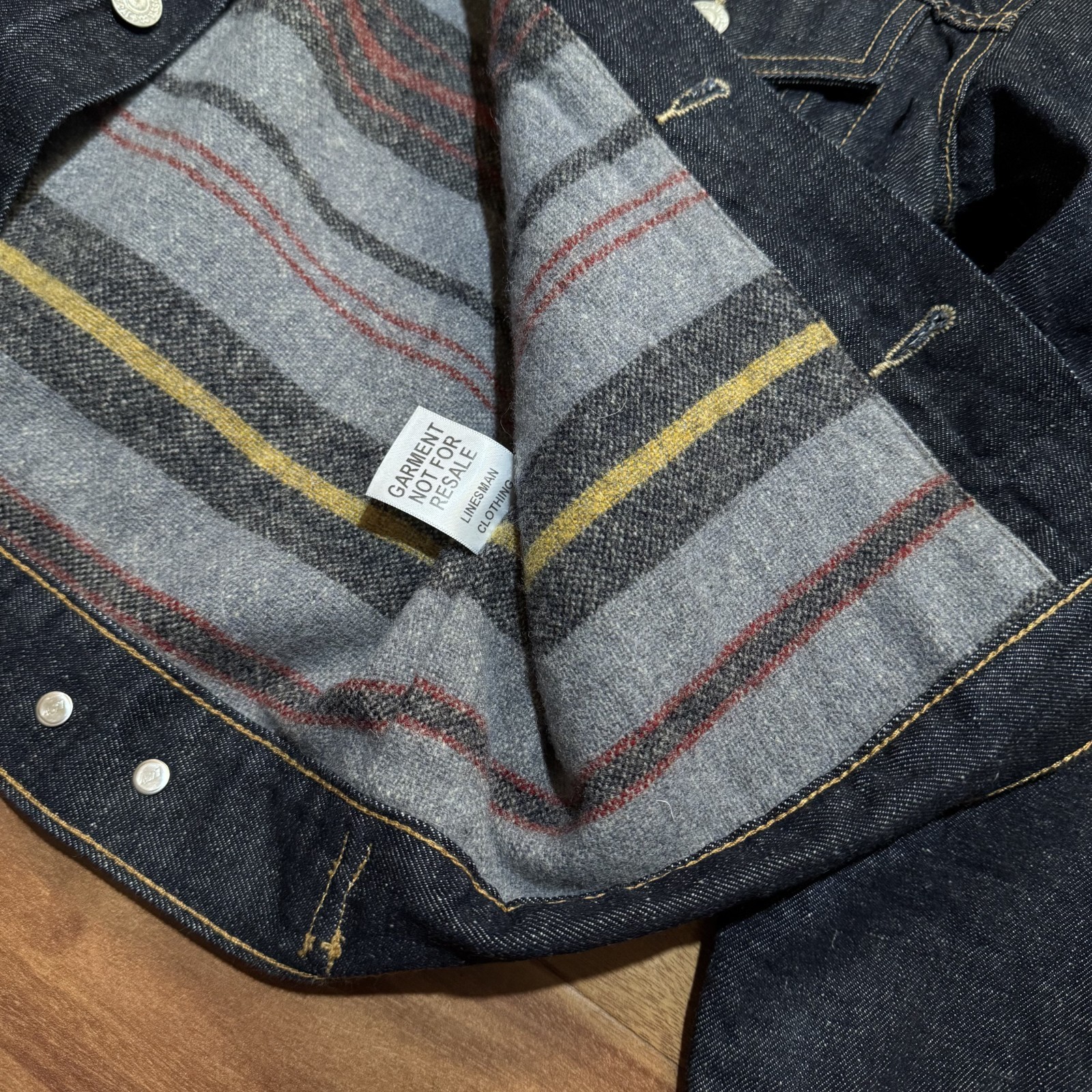 SAMPLE Levi's Blanket Lined Denim Jacket Type 3 N… - image 2