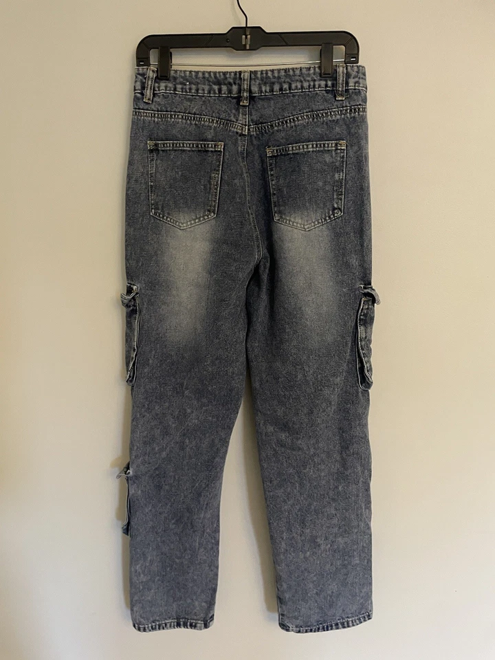 Y2K 90 年代 Charlotte Russe 宽松工装牛仔裤。 M 码 — 第 4/4 张图片