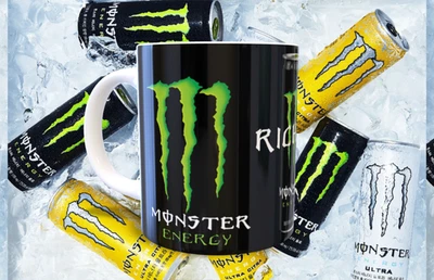 Personalised - MONSTER ENERGY - DRINK- Mug Cup - Fan - Gift- Birthday
