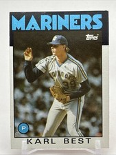 1986 Topps [RC] #61 Karl Best Seattle Mariners