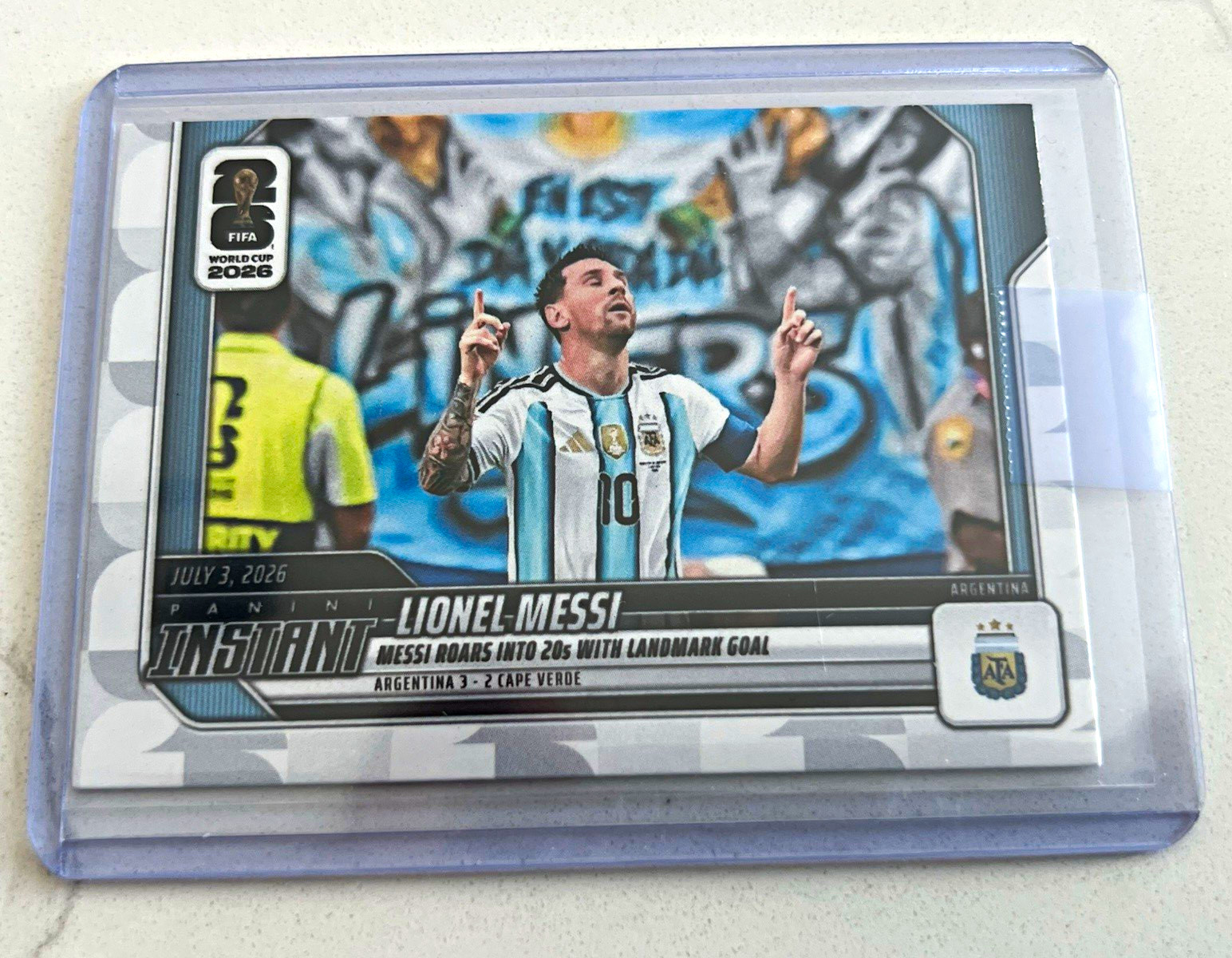 2026 Panini Instant FIFA World Cup Lionel Messi #196 Argentina 20 Goals