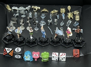 55 Metal & Plastic 7 SNL 2004  Clue Monopoly Scene It Movers & Dice