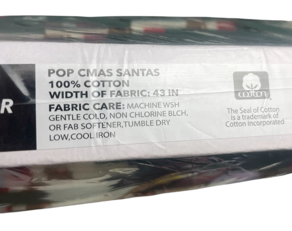 Parafuso de tecido de flanela super aconchegante 8yds feriado verde Natal Papai Noel para JOANN - Imagem 4 de 4