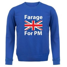 Farage For PM - Kids Hoodie / Sweater - Election Prime Minister Nigel Brexit
