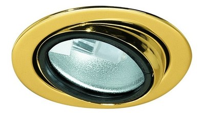 Paulmann Möbel Einbauleuchten schwenkbar max.20W 12V G4 69mm Gold/Stahlblech/Gl