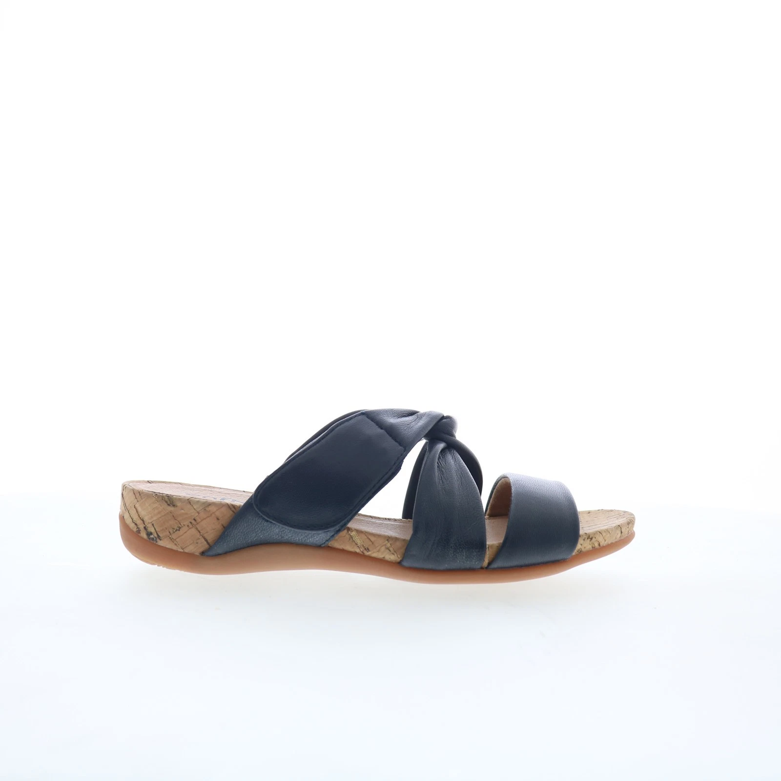 Softwalk Tallulah S2515-400 Womens Blue Leather Slip On Slides Sandals Shoes