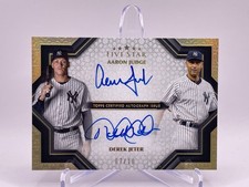 Topps Five Star Derek Jeter / Aaron Judge Auto #/10. Very Rare Yankee Goats 