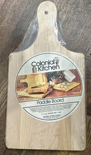 Vintage Cutting Paddle Board 7 x 14 Northern Hardwood Colonial Kitchen Bemis New