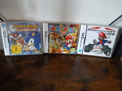 Sonic Rush Adventure, Mario Kart DS & Mario Party DS (Nintendo DS)