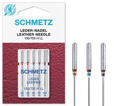 Sewing Machine Needles: Leather LL: Assorted: 80 12 -100 16 : 5 Pieces