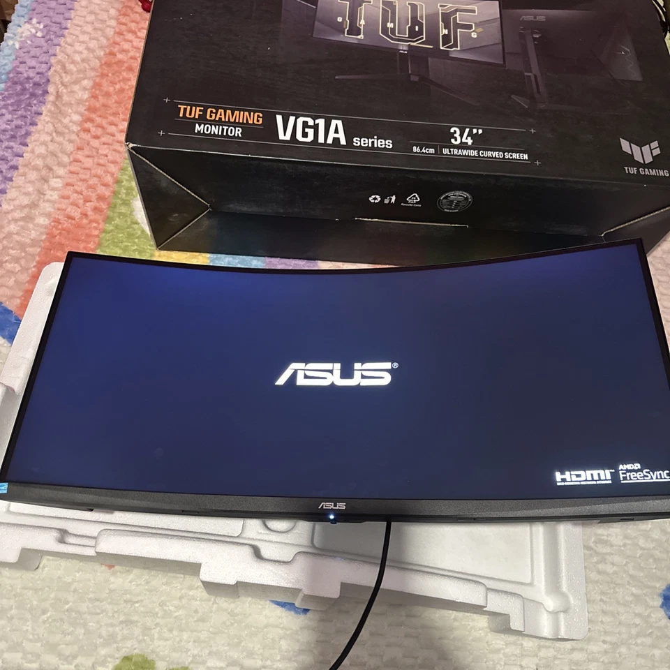 ASUS TUF VG34VQEL1A 34 in UltraWide QHD 100Hz Freesync 1ms Curved Gaming Monitor - Image 3 of 4