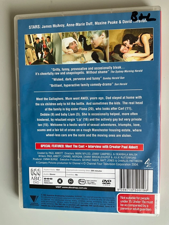 Shameless : Series 1 2 3 4 5 DVD ( Season 2 is Region 2) The Others are Season 4 - image 4 of 4