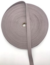 Trimplace Pale Grey 1" Cotton Webbing - 10 Yards