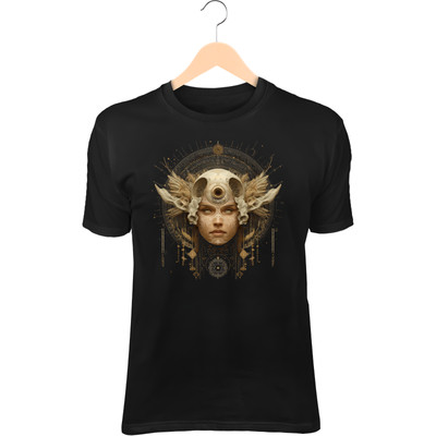 Skull Shaman Queen T-Shirt   Third Eye, Bone Jewelry, Ceremonial Tattoos
