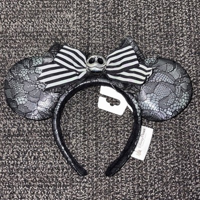 Disney Parks Jack Skellington Mickey Ears Headband Nightmare  display picture 1