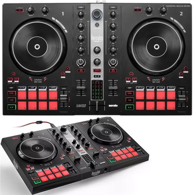 DJ Control Inpulse 300 MK2 DJ Controller USB 2-Wege 16 Pads Serato Soundkarte