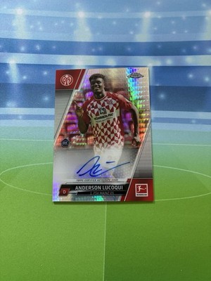2021-22 Topps Chrome Bundesliga Auto Anderson Lucoqui Prism /175 1. FSV Mainz b