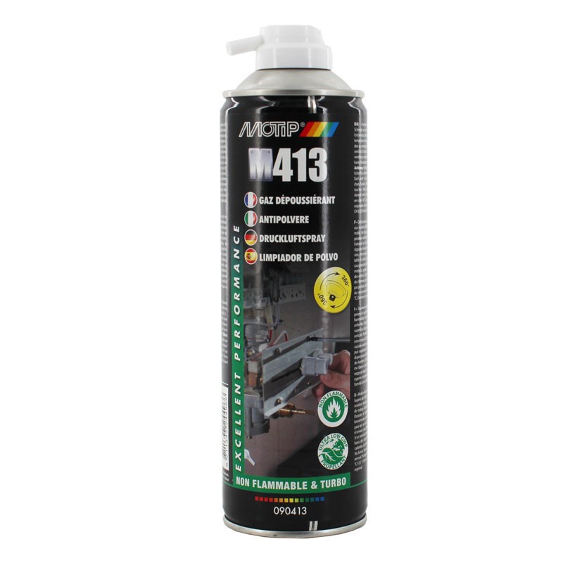 Dépoussiérant Motip M413 aérosol haute pression à sec de 500ml
