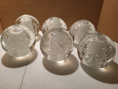 Crystal Spheres Perfect For Home Decor Projects Lot Of 6