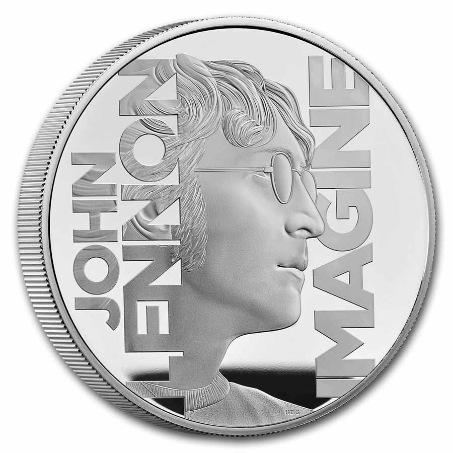 2025 GB 5 oz Silver £10 Music Legends: John Lennon Proof | eBay