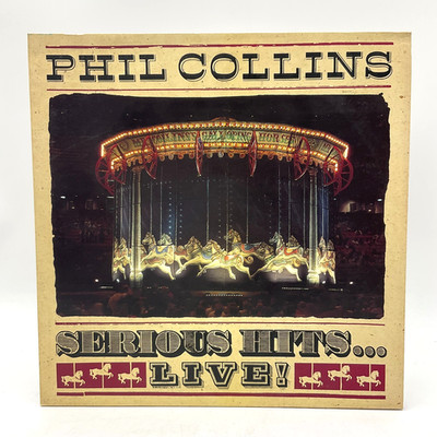 Phil Collins Serious Hits Live LP double album Virgin PCLP 1 1990 EX/EX