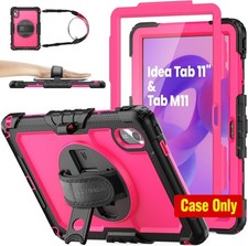 Lenovo Idea Tab 11'' Case with Drop-Proof Protection, 360  Rotating Stand, Black