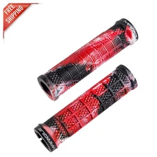 Wild Fire Red Grapple MTB Grips - Lightweight, Comfortable Bike Handlebar Grips