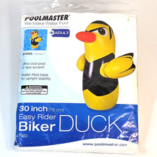 Poolmaster Easy Rider Biker Duck Pool Float Inflatable 30" Spa Accent Adult
