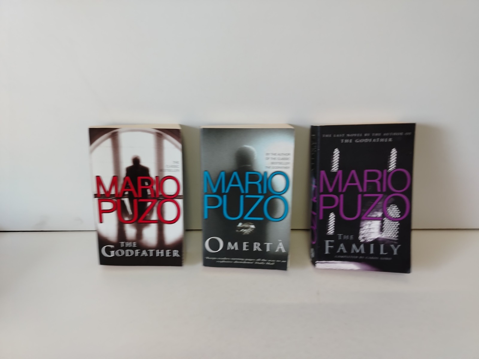 The Godfather Paperback Books  By Mario Puzo The Godfather, The Family & Omerta