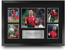 Cristiano Ronaldo Signed Autograph Picture - 16x12 Framed