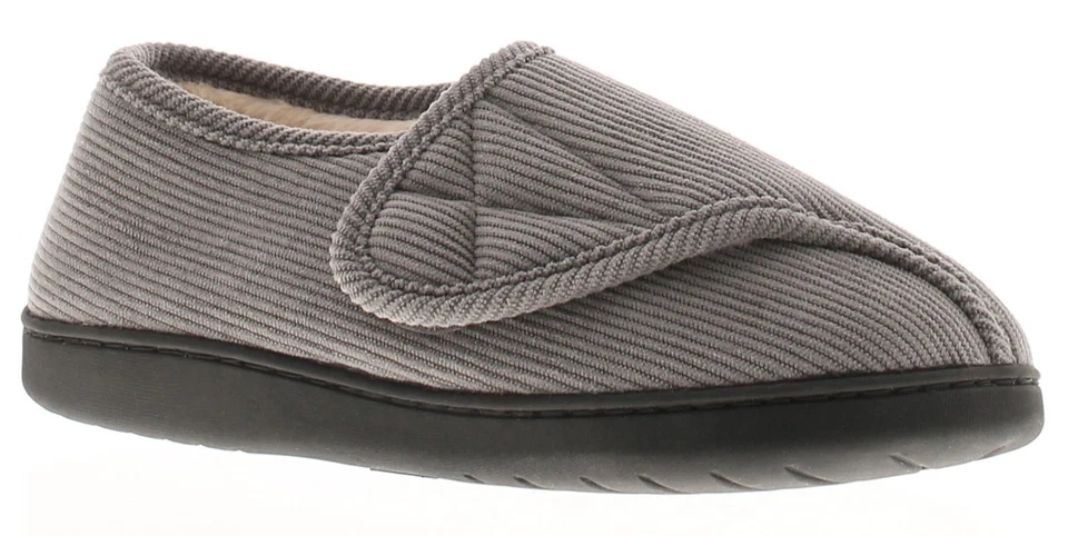 Dr Keller Womens Slipper Boots Valerie Touch Fastening grey UK Size
