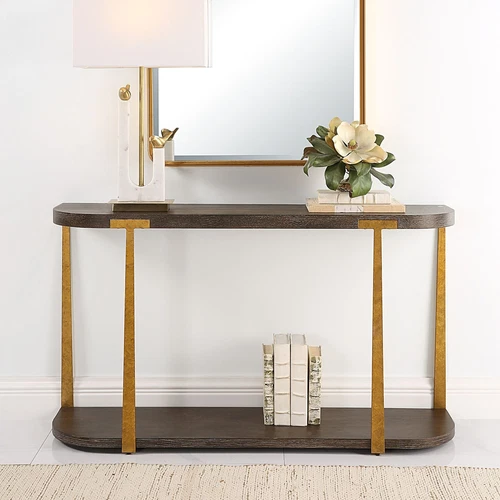 Uttermost Palisade Wood Console Table - Picture 1 of 6