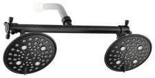 NIB Maxwell Matte Black Dual Shower Head Combo PACK00404MB