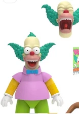 Super7 The Simpsons Ultimates Krusty the Clown Action Figure &accessories NEW