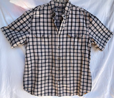 Carhartt Loose Shirt Fit Mens L Button Down SS Plaid Relaxed Pocket Outdoor Exc