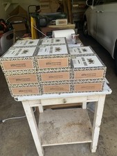 Lot of 16 Empty Arturo Fuente Curly Head Cigar Boxes 7”x 7 1/4”X3 1/8” Excellent