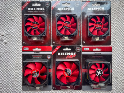 6 x XILENCE Lüfter, 92. 90 und 80 mm  Neu in OVP