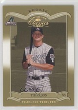 2003 Donruss Classics Rookie Timeless Tributes 83/100 Tim Olson #168 Auto s1i