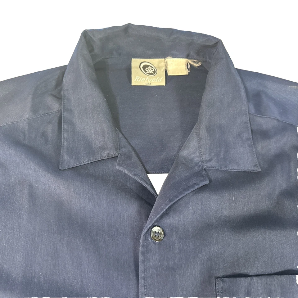 Rietveld Button Up Shirt Men's XL Hawaiian Back Graphic Print - Image 3 of 4