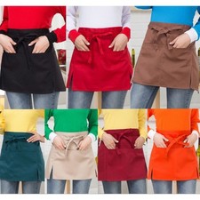 Dacron Half Apron Kitchen Waist Aprons Cleaning Tools Work Apron  Women Men