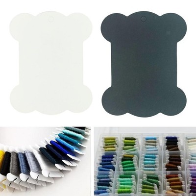 100x Floss Spulen Karton DIY Handarbeiten Winding Board Thread Organizer