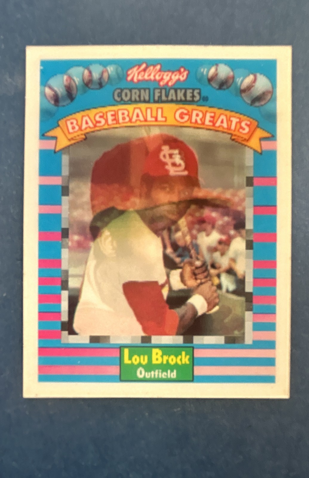 1991 Sportflics Kellogg's Corn Flakes Baseball Greats - Lou Brock #10